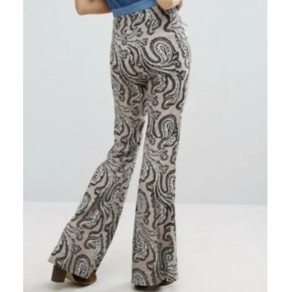New: Free People + Dolls Kill Paisley Pants. Size Medium - Picture 12 of 16